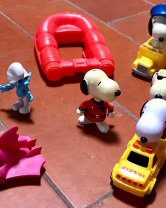 Snoopy personaggi plastica mc donald lotto