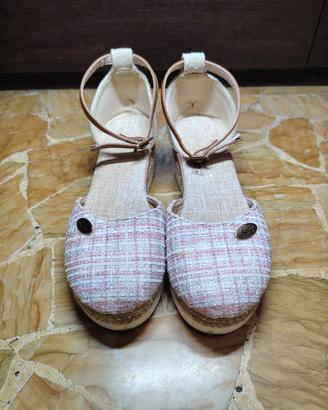 Sandali espadrillas con zeppa