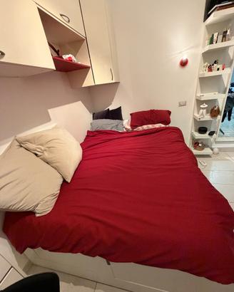 Letto contenitore Ikea + materasso