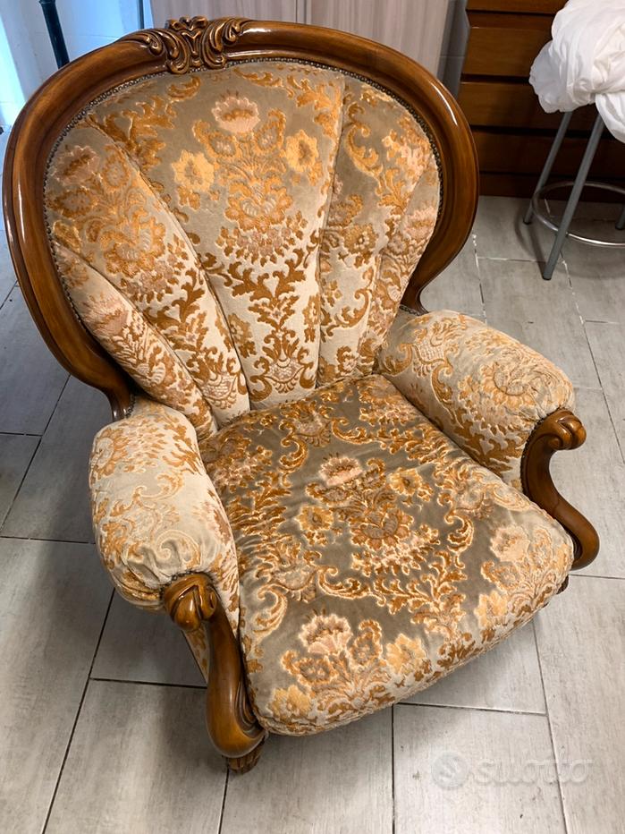 Pizzetti Poltrona Legno E Pelle Poltrone Legno E Tessuto Mobili Usati