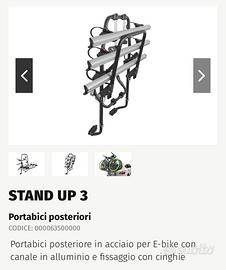 Portabici da portellone menabo stand up 3