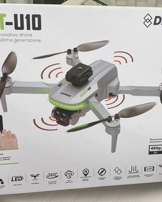 Drone pieghevole con fotocamera e led