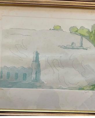 Incisione di Virgilio Guidi -San Giorgio, Venezia