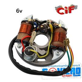 Statore Completo Bobbine Esterne 6v 25w Vespa 50