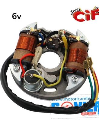 Statore Completo Bobbine Esterne 6v 25w Vespa 50