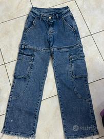 jeans cargo donna