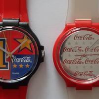 Due orologi Coca Cola-swatch anni '90 quarzo