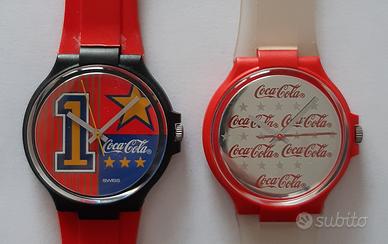 Due orologi Coca Cola-swatch anni '90 quarzo