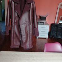 cappotto marrone nuovo pelle 