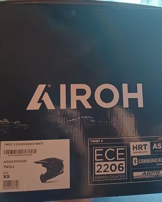 casco motocross Enduro Airoh Twist 3 Black Matt 