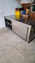 Banco accaio inox 200x90