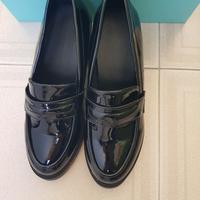 Mocassini in vernice tacco6cm