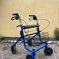 Deambulatore Rollator Moretti - Blu - Come nuovo