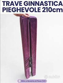 Trave ginnastica pieghevole 210cm viola