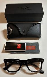 Ray-Ban modello Wayfarer Optics nero 50 22