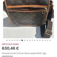 Borsa tracollo uomo Louis Vuitton Reticolo raro 20
