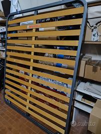 Materasso con rete in doghe matrimoniale 