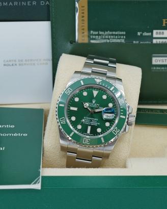 ROLEX SUBMARINER 116610LV HULK 2011 GAR + SERVICE