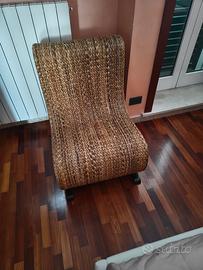 Sedia in vimini di design 