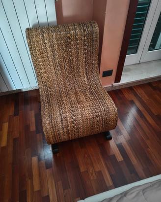 Sedia in vimini di design 