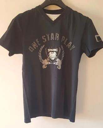 Maglietta Tshirt Spalding Nera Tg S Uomo