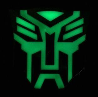 Logo TRANSFORMER Autobot Fluorescent ricarica sole