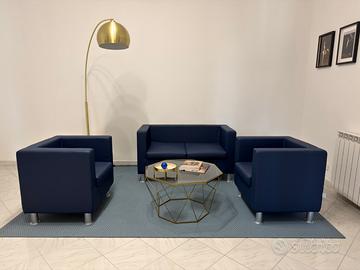 Set 3 divanetti da ingresso blu