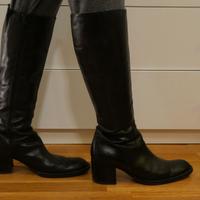 Stivali donna neri 38 tacco 5,7 cm vera pelle