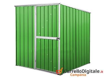 Box da giardino lamiera 175x185cm verde chiaro
