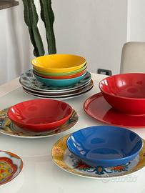 Servizio piatti decorati
