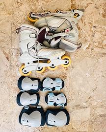 Pattini in linea Rollerblade k2 Athena + accessori