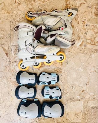 Pattini in linea Rollerblade k2 Athena + accessori