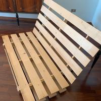 Divano-letto Ikea in legno