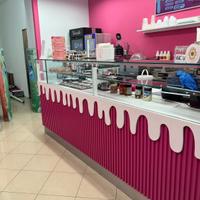 Bancone Bar/Gelateria/Pasticceria moderno nuovo