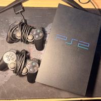playstation 2 + 2 controller originali