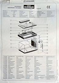 Acquario Euracquarium Koro 75 85 litri