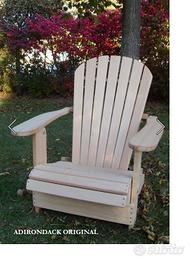 SEDIA A SDRAIO ADIRONDACK ORIGINALE