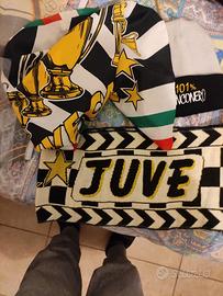 Sciarpa bandiera e cappello Juventus
