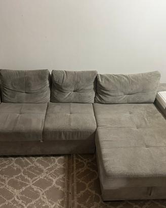 DIVANO LETTO CON PENISOLA CONTENITORE