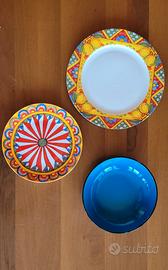 Servizio piatti 18 pezzi Etna in porcellana