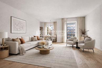 QUADRILOCALE PIANO ALTO CON 3 BALCONI