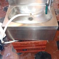 LAVANDINO MINI ACCIAIO INOX COMPLETO