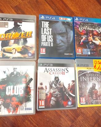 giochi PlayStation 3 e 4