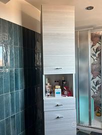 Colonna bagno girevole con specchio dietro