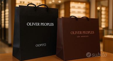Due sacchetti originali Oliver Peoples – eleganti