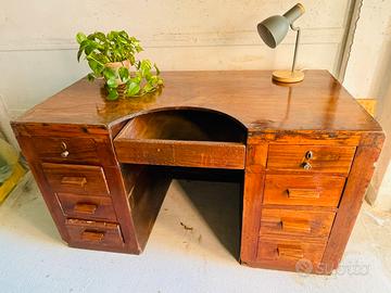 Scrivania Bancone Orafo in legno