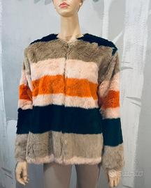 Pelliccia eco multicolore Zara Trafaluc tg.M/L