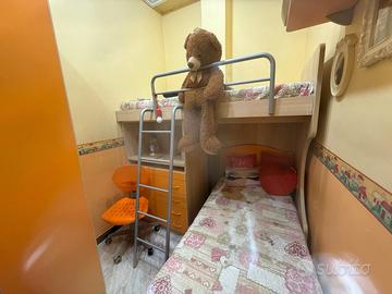 Cameretta a Ponte con Letto a Castello + Scrivania