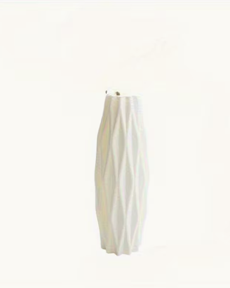 Vaso a rombo bianco