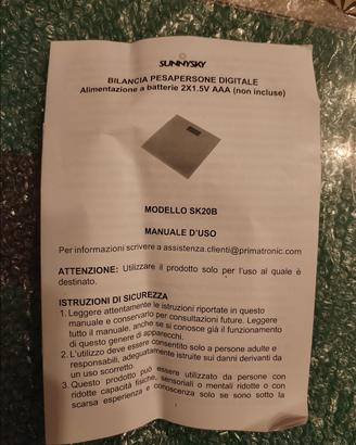Bilancia elettronica 